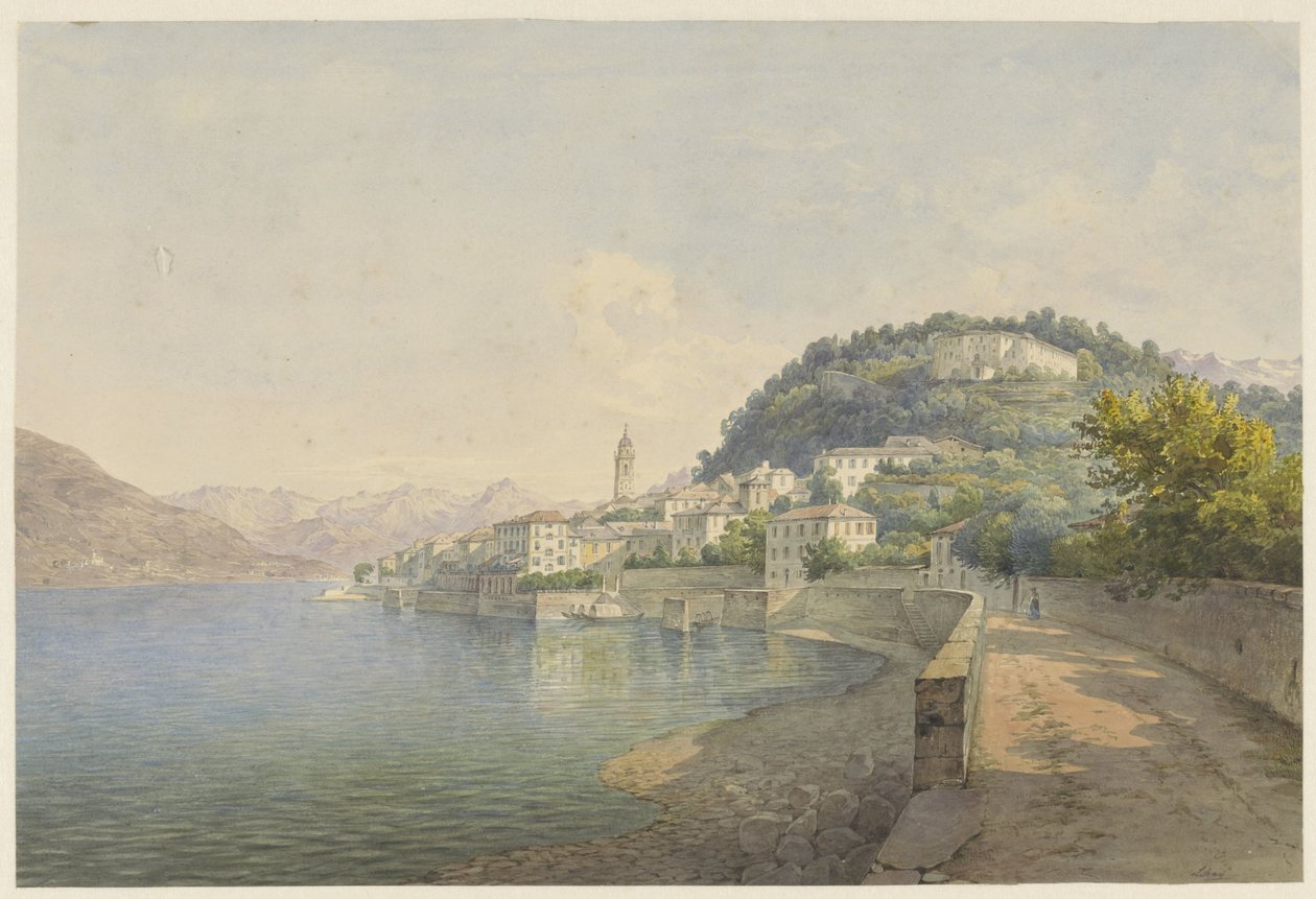 Bellagio ved Comosøen af Karoly Lajos Libay