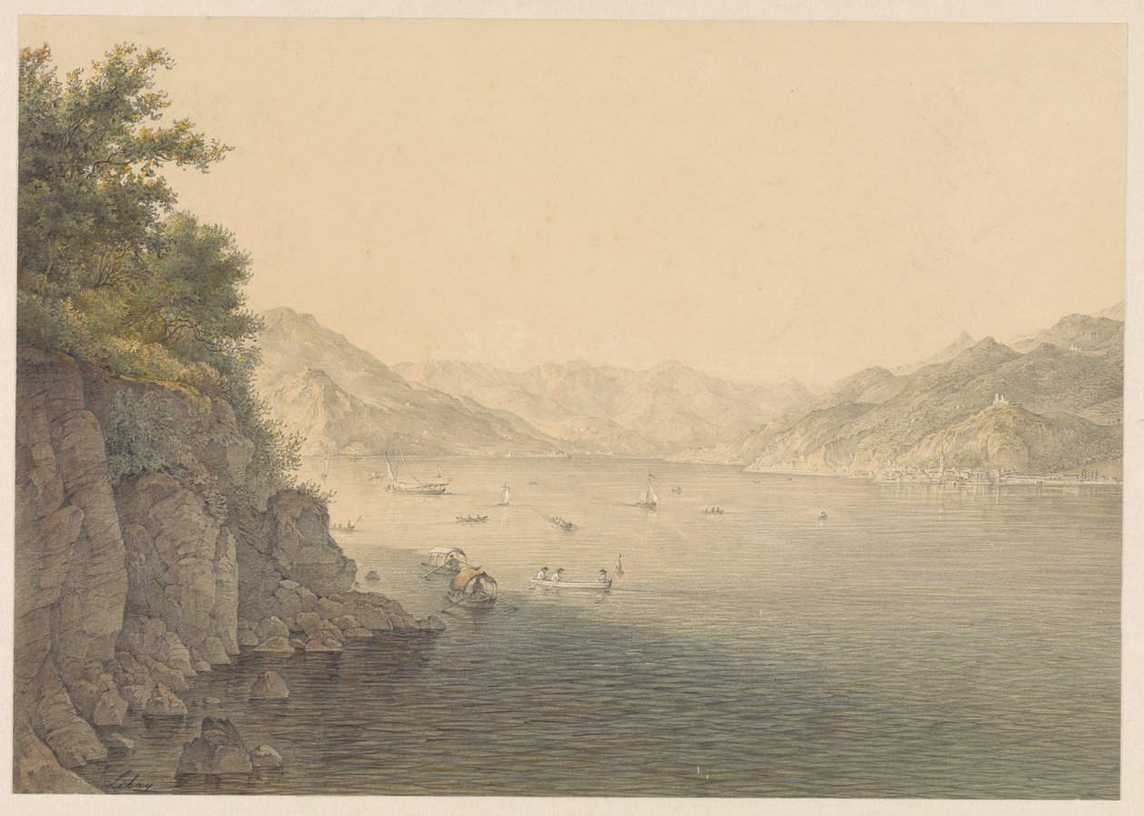 Varenna ved Comosøen af Karoly Lajos Libay