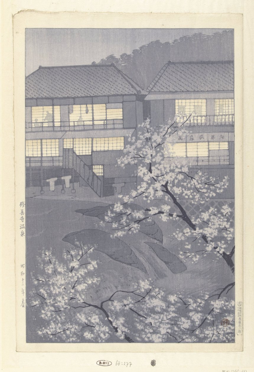 De varme kilder i Shuzenji Shuzenji onsen (titel på objekt) af Kasamatsu Shirô