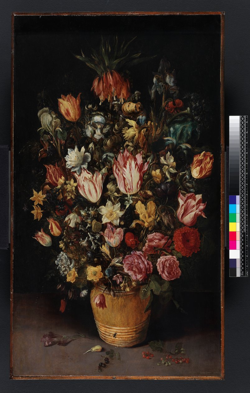 Tube med blomster, 1614 af Kasper or Gaspar van den Hoecke