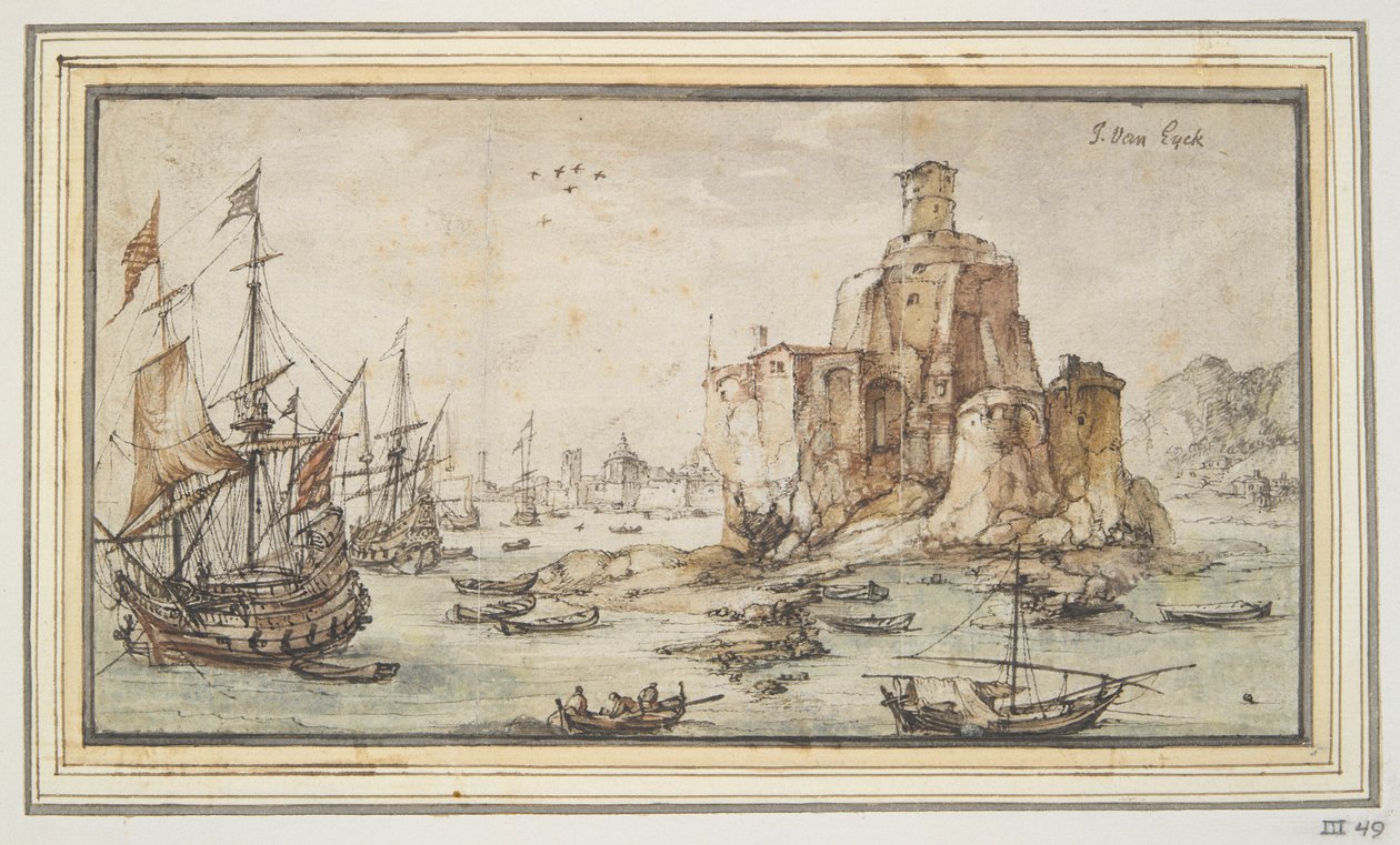 Havnescene af Kasper van Eyck