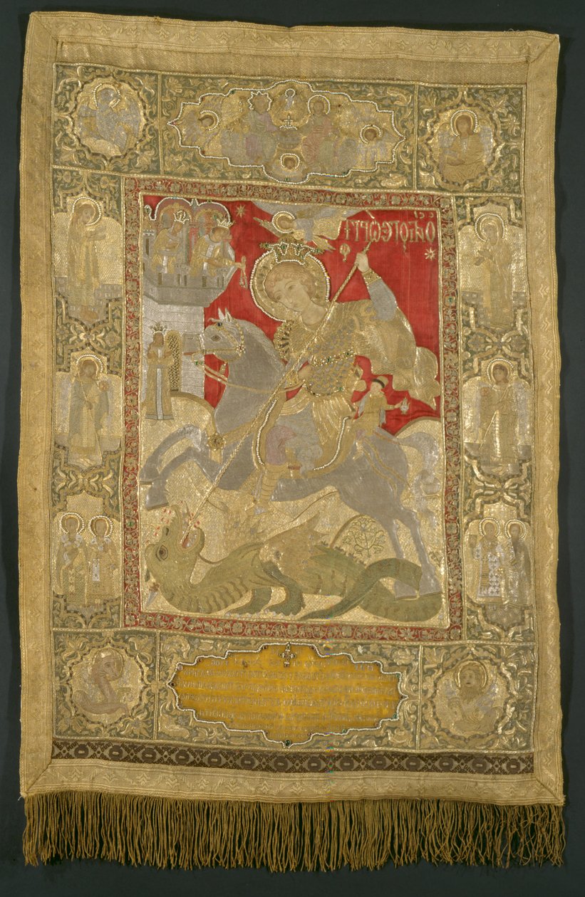 Drage-dræberen St George af Kassibouri Theodosia