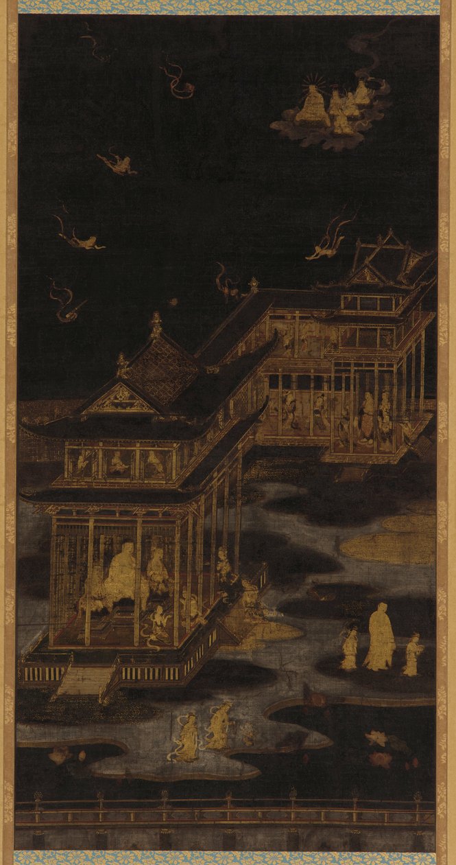 Amida Buddha Amitabhas paradis, Heyan-perioden, 794-85. af Kasuga Kaishi