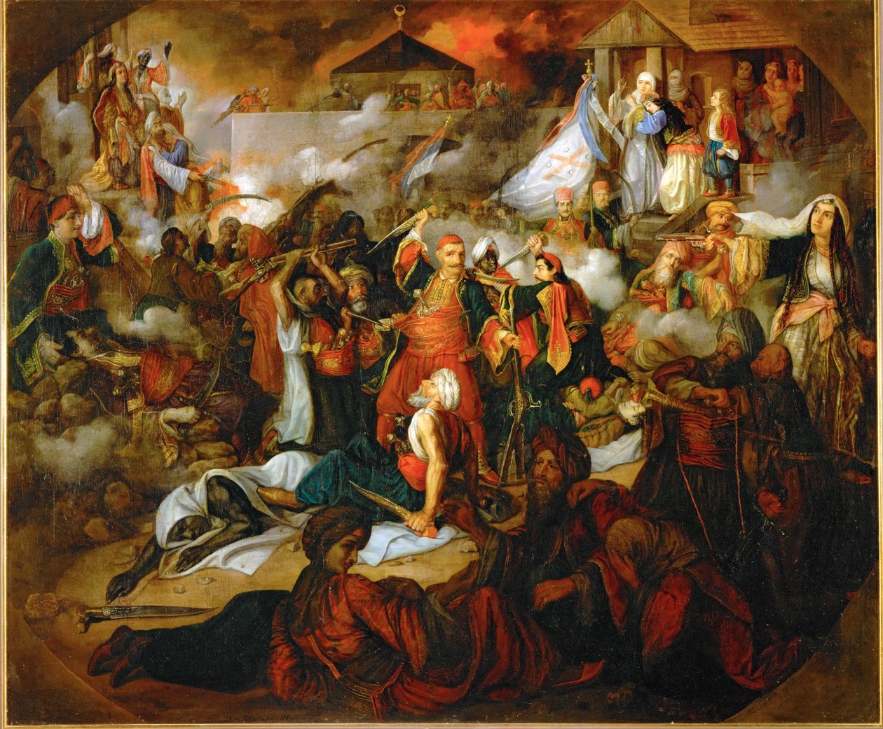 Erobringen af Beograd i 1806 (olie på lærred) af Katarina Ivanovic