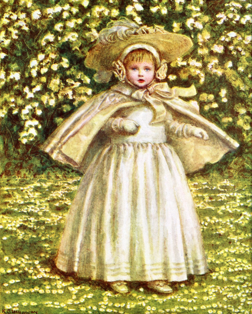 En baby i hvidt af Kate Greenaway af Kate Greenaway