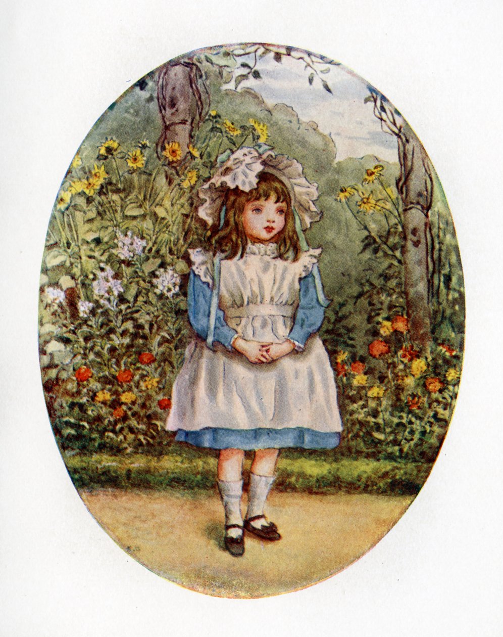 Joan Ponsonby, 1891 af Kate Greenaway. af Kate Greenaway