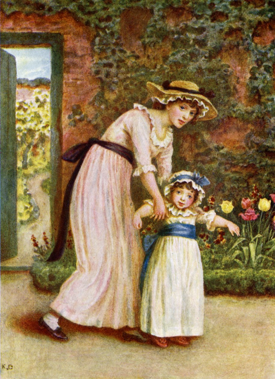 To piger i en have af Kate Greenaway af Kate Greenaway