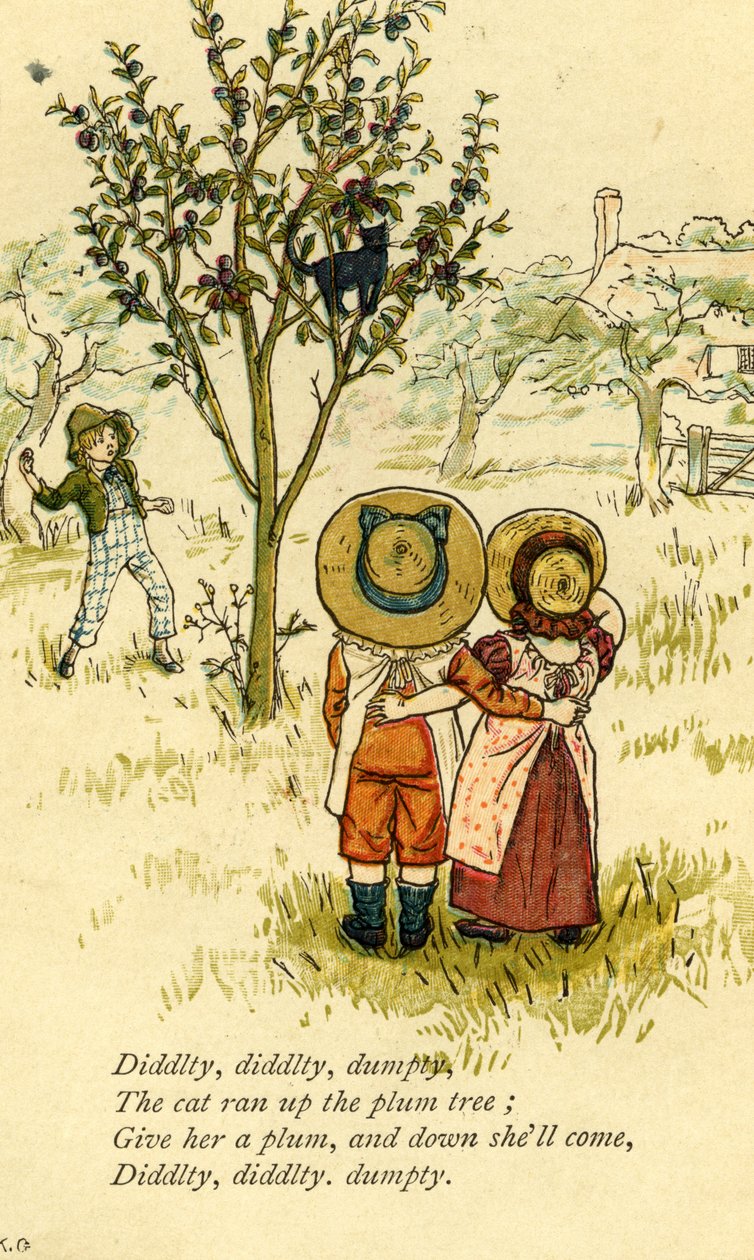 Diddlty diddlty dumpty børnehave af Kate Greenaway