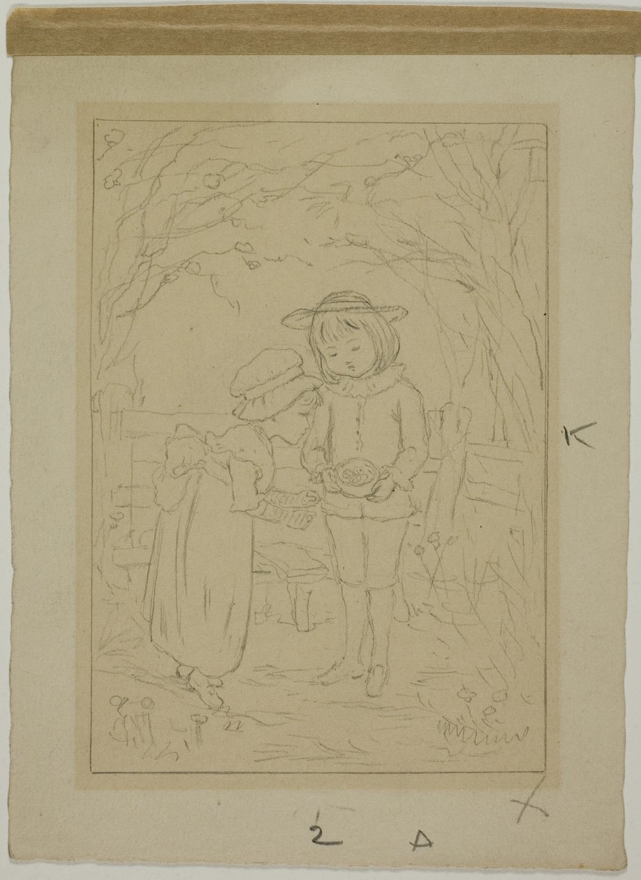 Opdagelse af fuglerede af Kate Greenaway