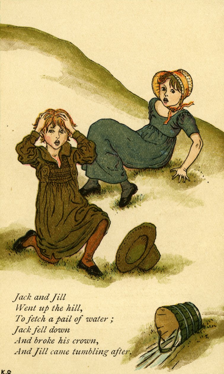 Jack og Jill illustrerede af Kate Greenaway