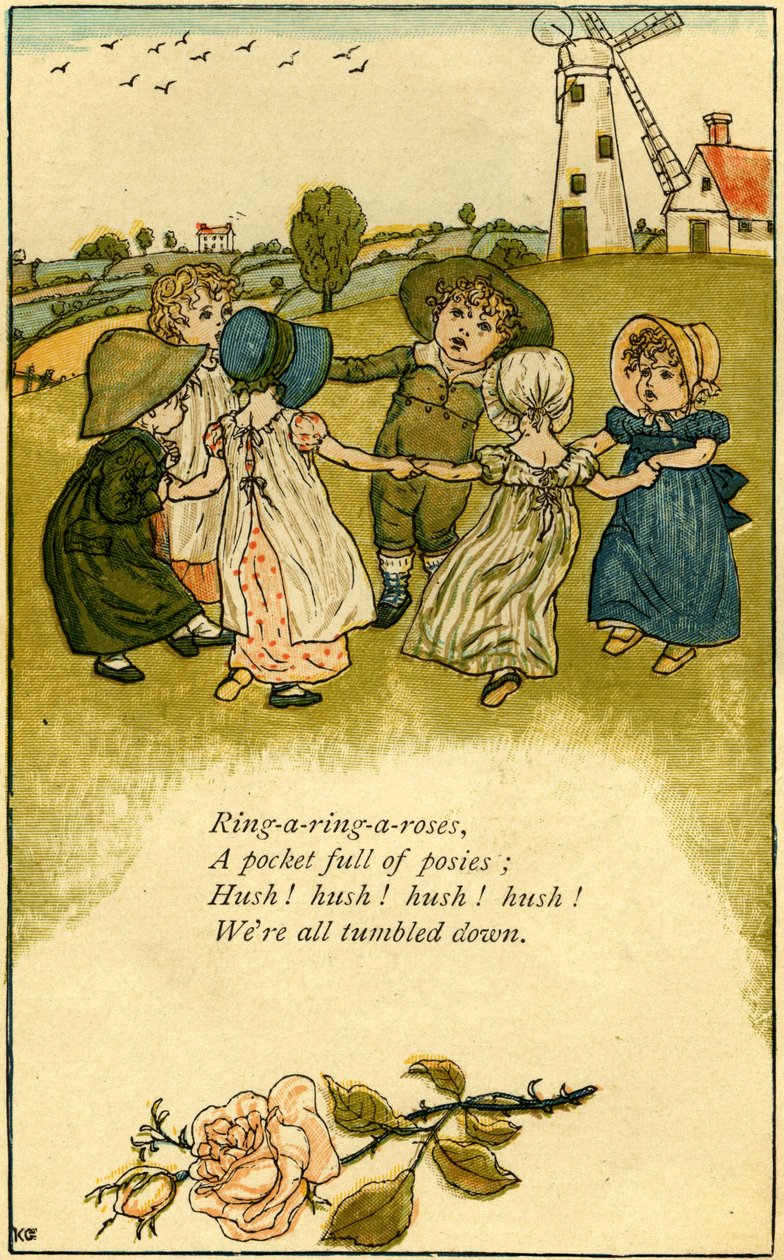 Ring-a-ring-a-roses af Kate Greenaway af Kate Greenaway