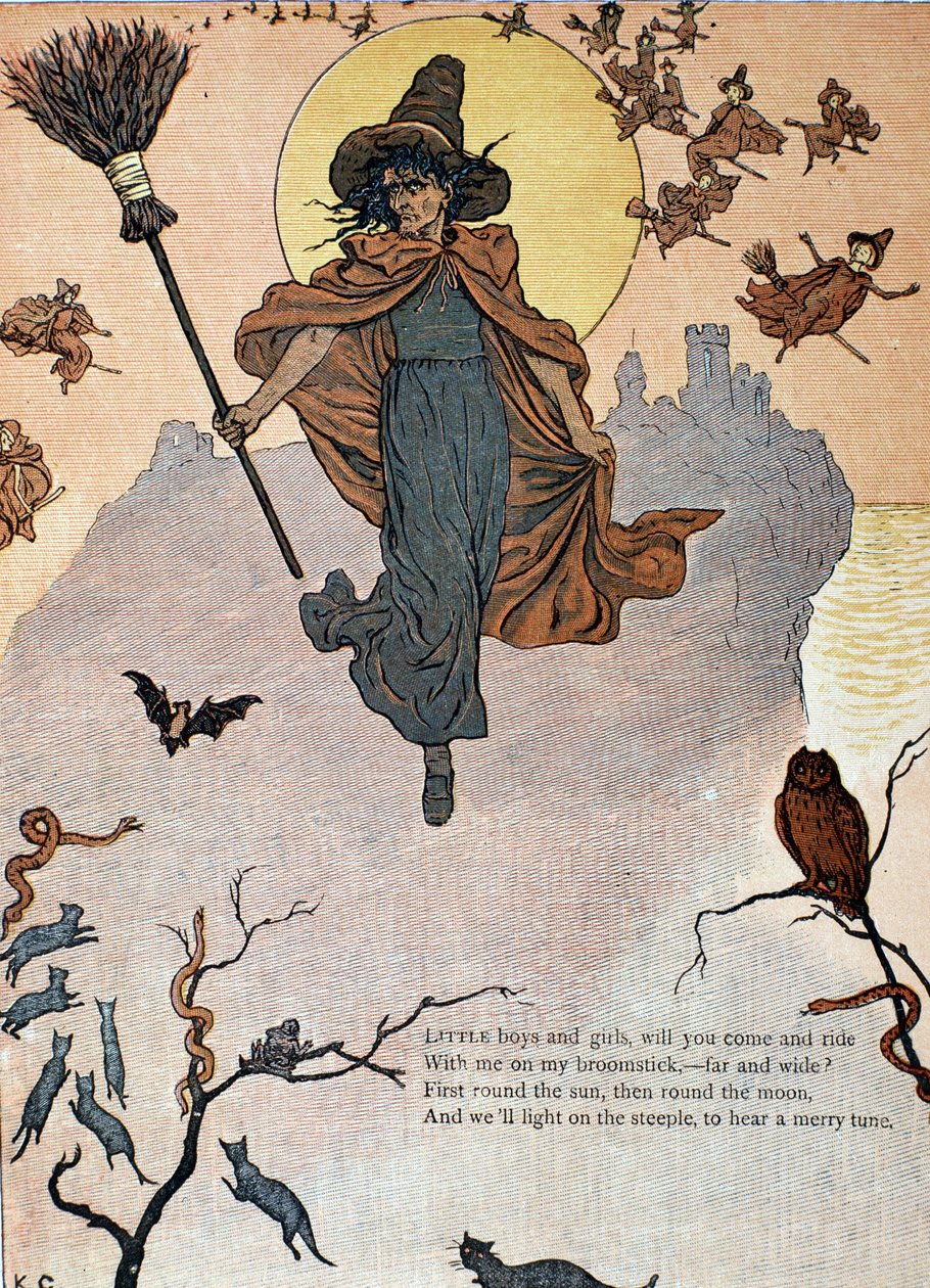 Sabbat for onde hekse og dyr af Kate Greenaway