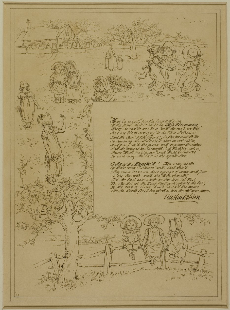 Studie for Home-Beauty af Kate Greenaway