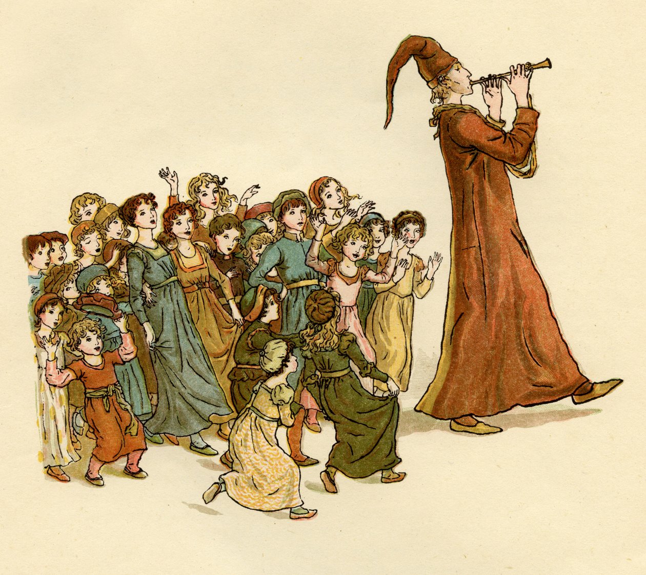 Pied Piper of Hameln af Kate Greenaway