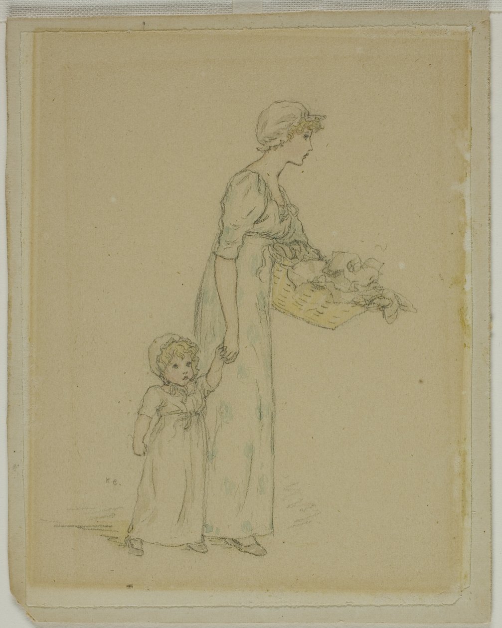 Kvinde med barn af Kate Greenaway