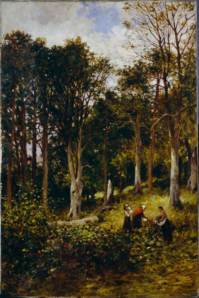 Landskab (fire figurer i et træ) af Kate S. Brodie