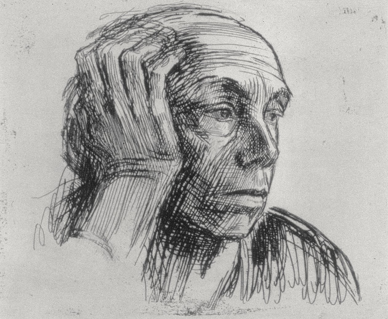 Selvportræt, 20. århundrede af Käthe Kollwitz