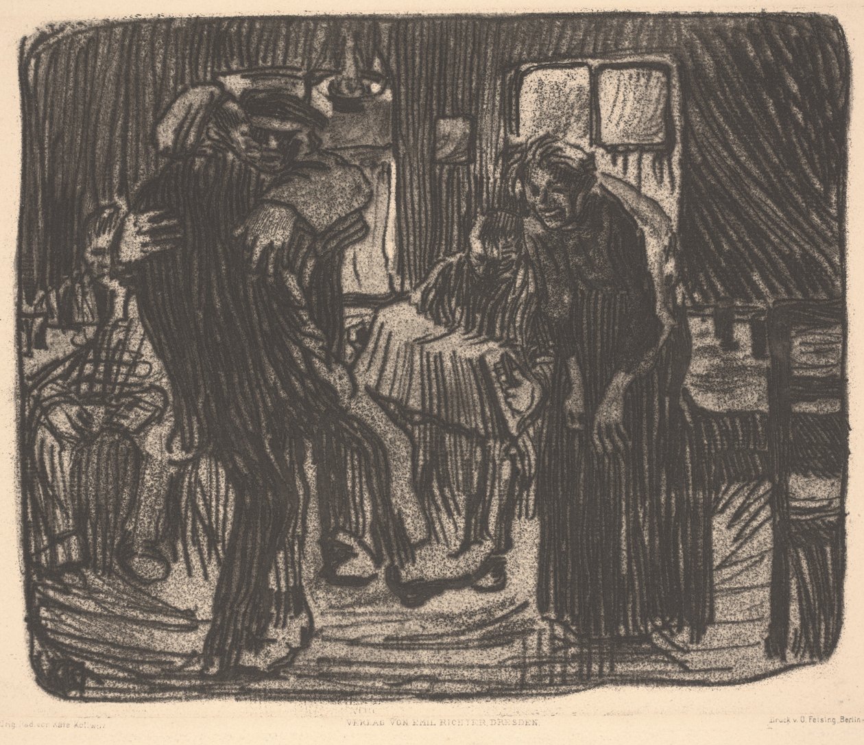 Hamburg Tavern eller Pub Hamburger af Käthe Kollwitz