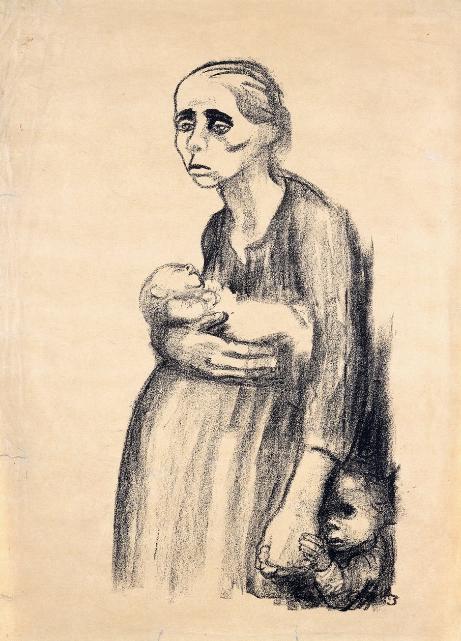 Plakat mod paragraf 218, 1924 af Käthe Kollwitz