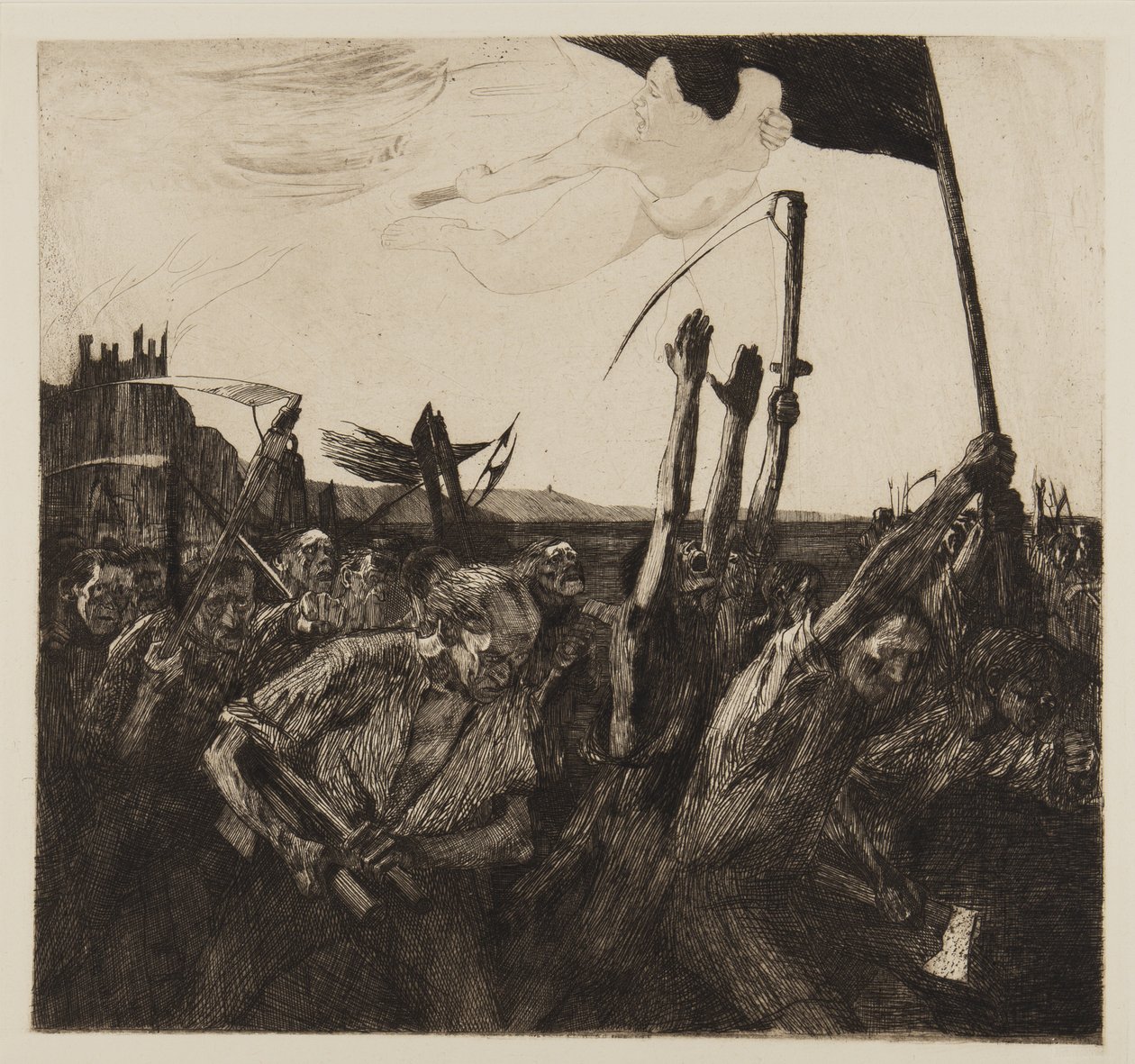 Opstand, 1899 af Käthe Kollwitz