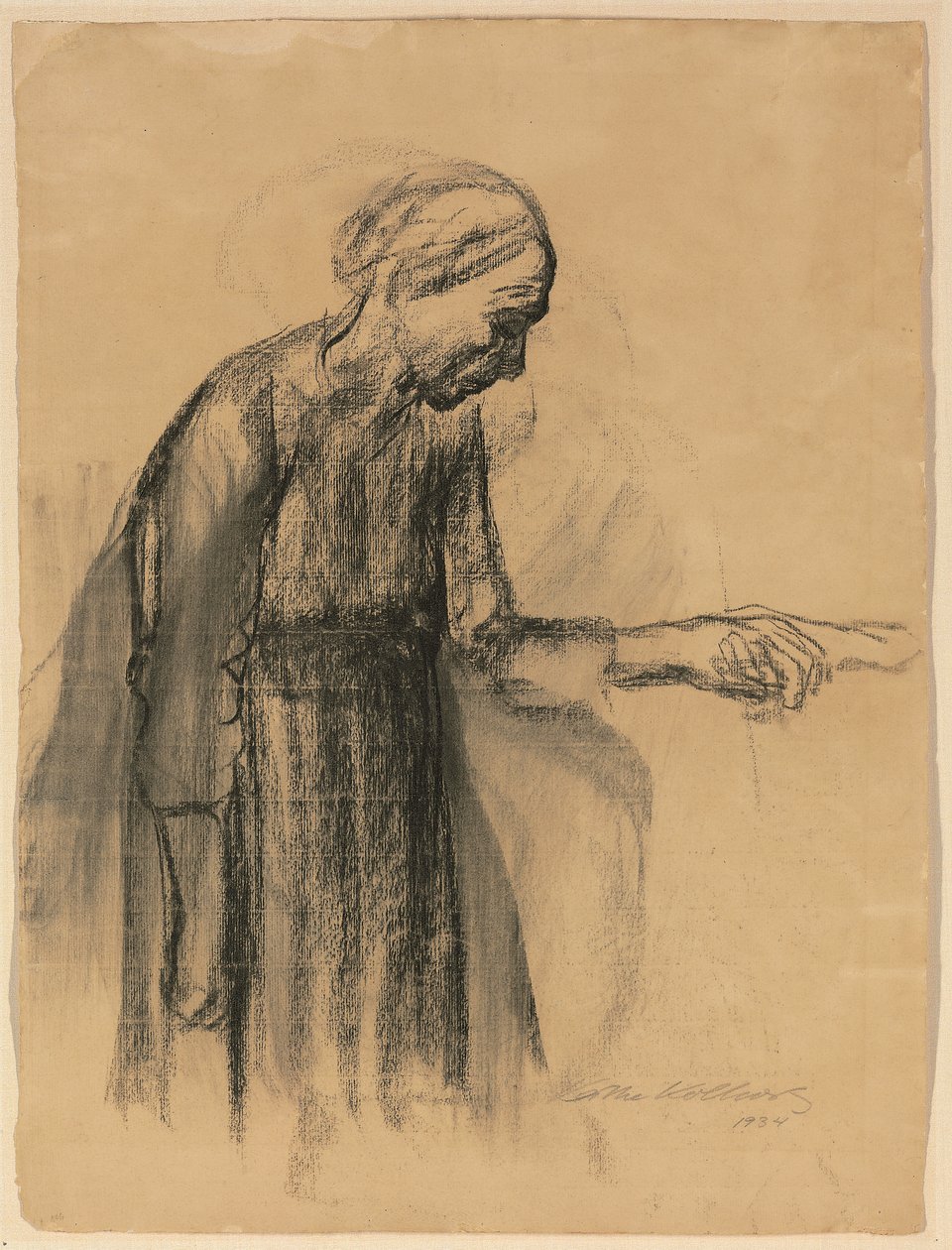 Woman betror sig selv til døden, 1934 af Käthe Kollwitz
