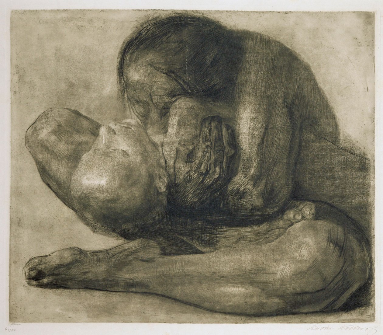 Kvinde med dødt barn. KL. 72 af Kathe Schmidt Kollwitz