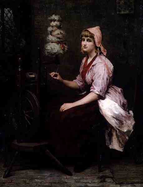 Pigen ved Spindehjulet af Katherine D. M. Bywater
