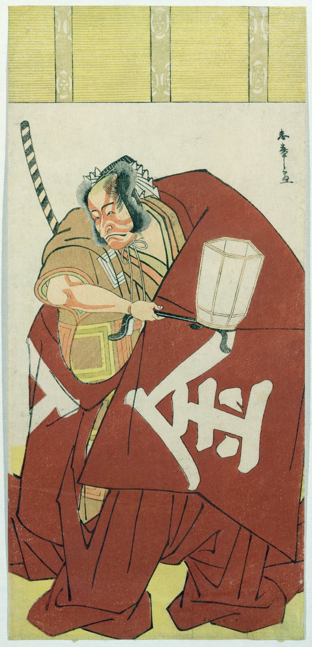 Danjuro i rollen som Sakatano Kintoki (træblok i farver) af Katsukawa Shuncho