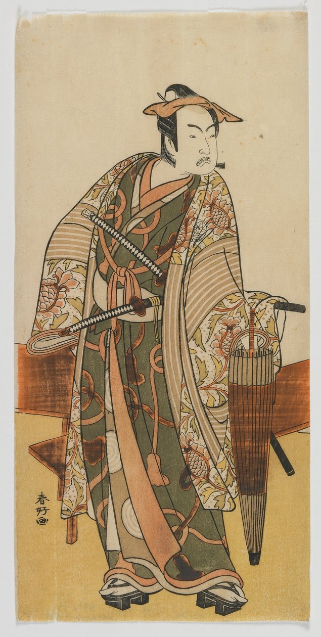 Skuespilleren Ichimura Uzaemon VIII som besøgende i Yoshiwara, Edo-perioden, slutningen af 1770