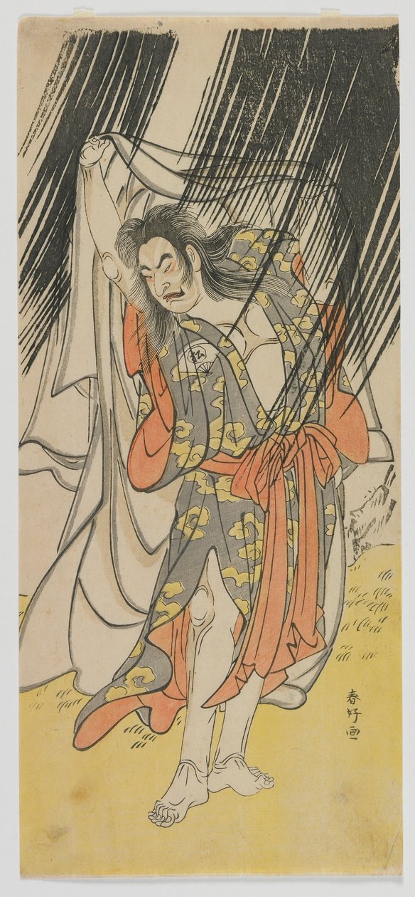 Skuespilleren Onoe Matsusuke I som præsten Shunkan, Edo-periode, slutningen af 1770