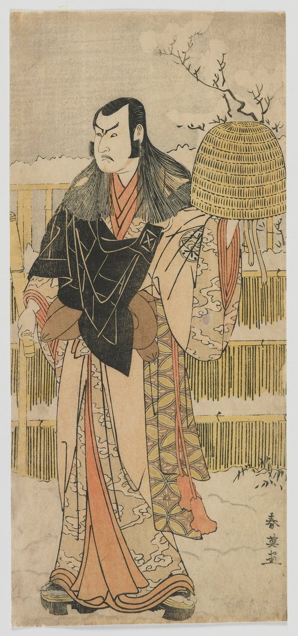 Kabuki-skuespiller Nakamura Juzo II som Kakokawa Honzo i 9. akt af 