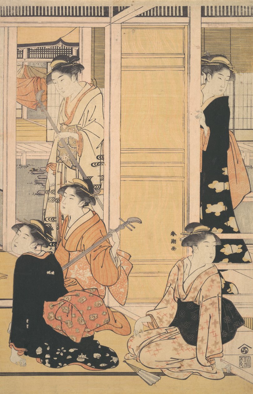 Indvendig udsigt, ca. 1788. af Katsukawa Shuncho