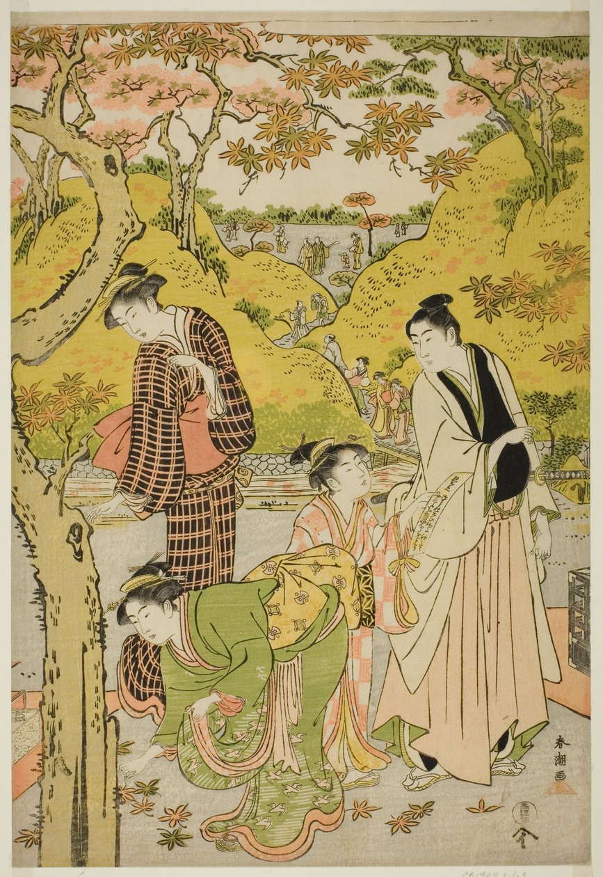 Picnic i efteråret af Katsukawa Shuncho