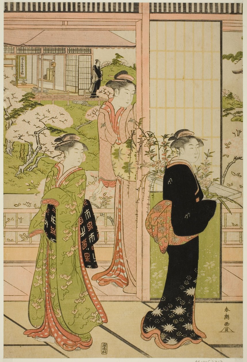 Scene fra skuespillet "Imoseyama" af Katsukawa Shuncho