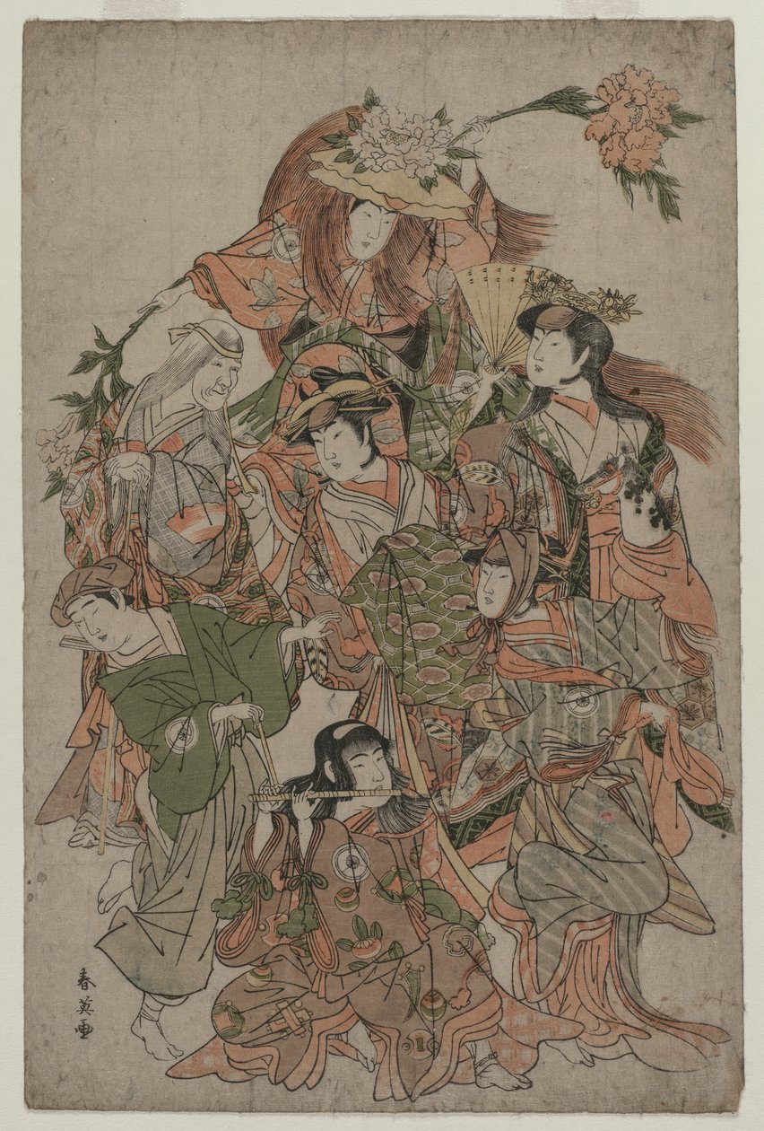 Iwai Hanshiro IV i en dans af syv forandringer, ca. 1793 eller 1794. af Katsukawa Shunei