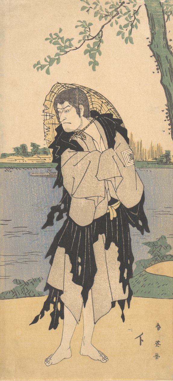 Den anden Ichikawa Komazo i rollen som Yanekozo, 2. måned, 1794. af Katsukawa Shun