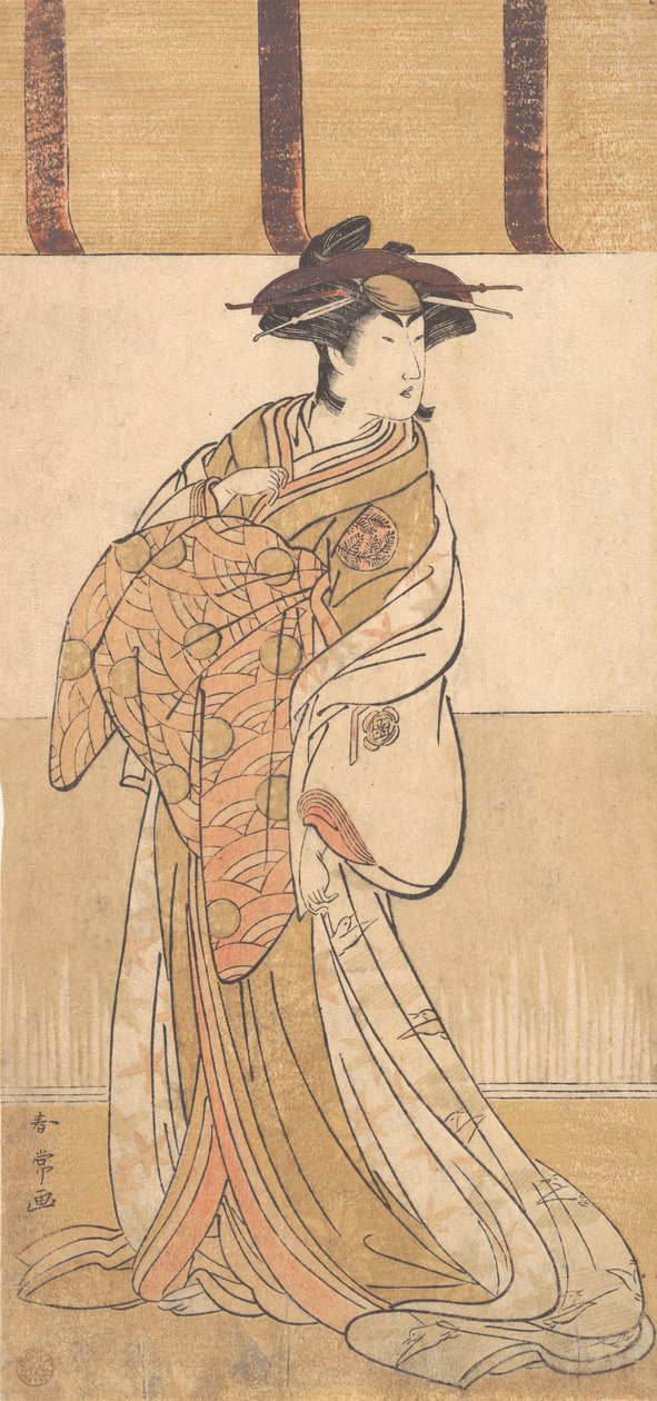 Nakamura Riko i rollen som Oiso no Tora, 2. måned, 1782. af Katsukawa Shunjo