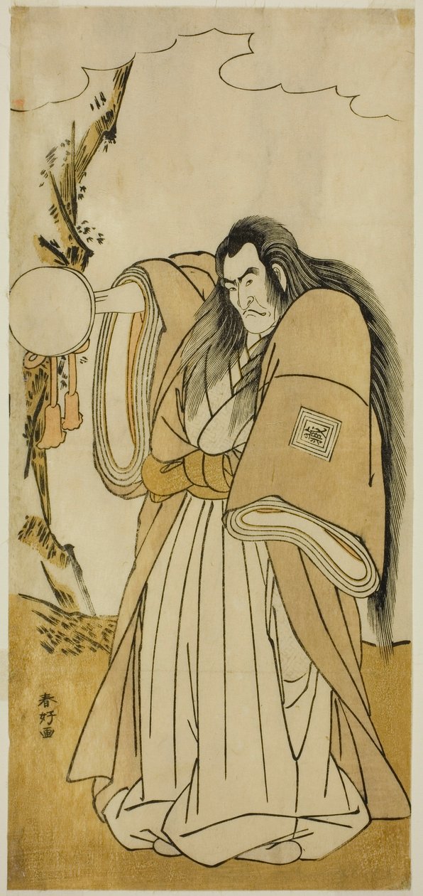 Skuespilleren Ichikawa Danzo IV som Shutokuin i skuespillet Tokimekuya O-Edo no Hatsuyuki, opført på Morita-teatret i den ellevte måned, 1780 af Katsukawa Shunkо̄