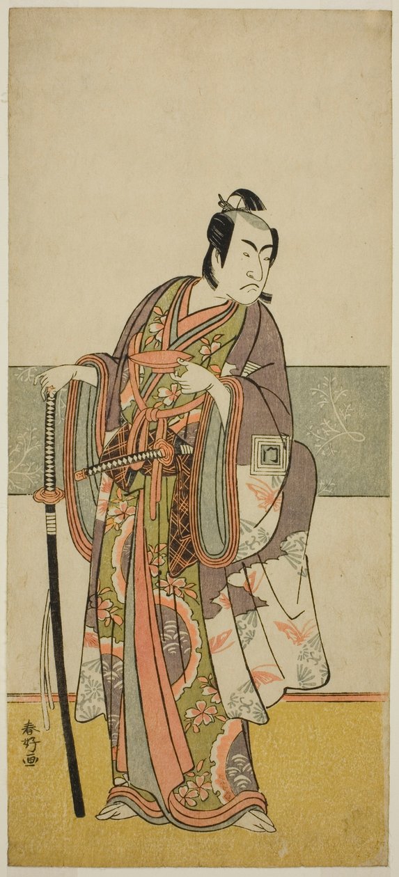 Skuespilleren Ichikawa Monnosuke II i en uidentificeret rolle af Katsukawa Shunkо̄
