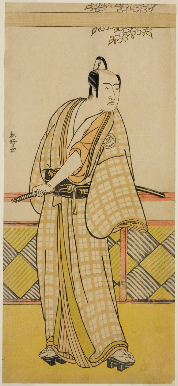 Skuespilleren Sawamura Sojuro III i en uidentificeret rolle af Katsukawa Shunkо̄