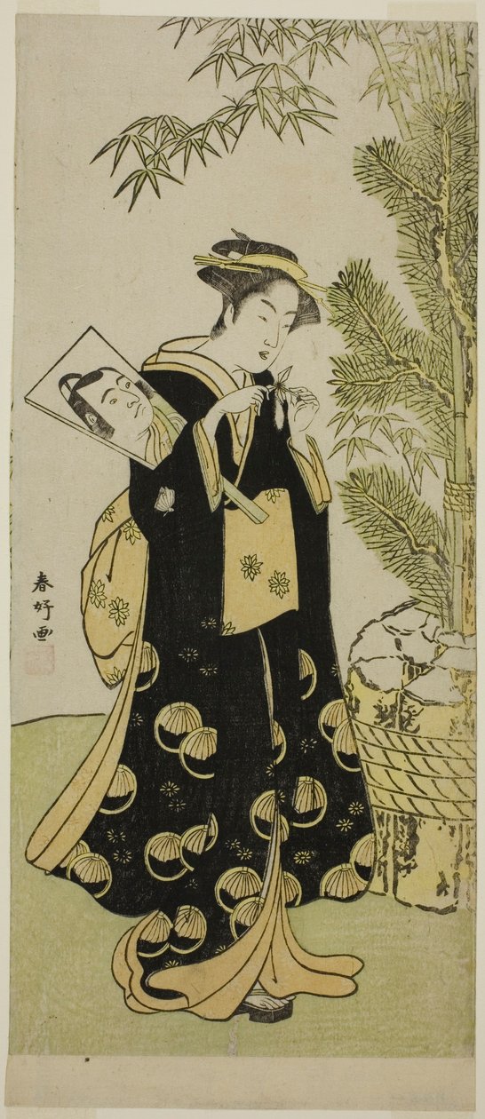 Skuespilleren Segawa Kikunojo III som Otora i stykket Ume-goyomi Akebono Soga, opført på Ichimura-teatret i den tredje måned, 1780 af Katsukawa Shunkо̄