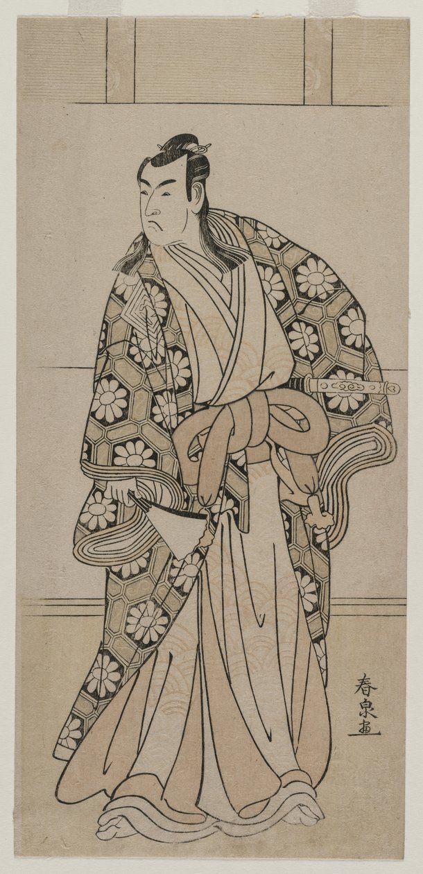 Ichikawa Monnosuke II som en Herre af Katsukawa Shunkō II
