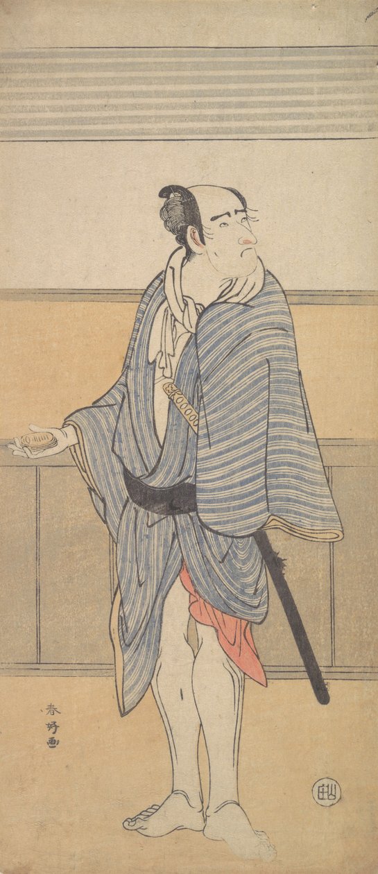 En uidentificeret skuespiller, ca. 1790. af Katsukawa Shunko