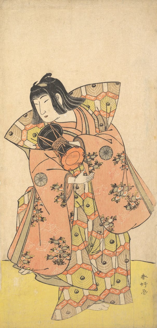 Iwaya, der spiller hovedrollen i tv-dramaet Nakamura og Mijuro som Bijomaru Kazuha, ikke? 1773. af Katsukawa Shunko