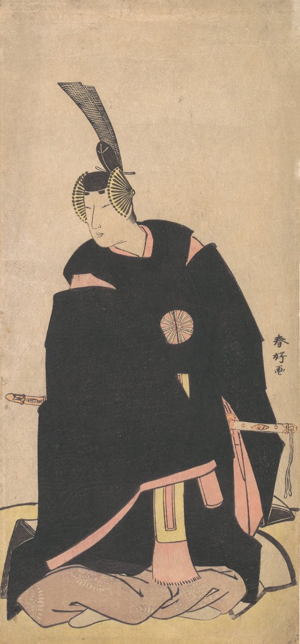 Skuespilleren Nakamura Tomijuro, CA. 1790. af Katsukawa Shunko