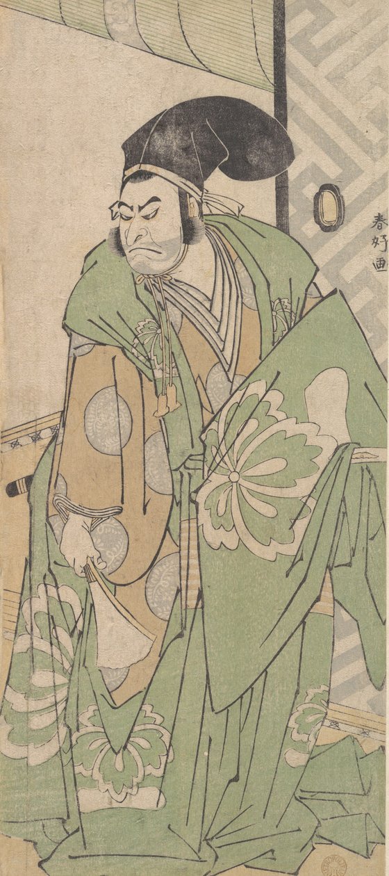 Den første Nakamura Nakazo i rollen som Ko no Moronao, juni 1786. af Katsukawa Shunko
