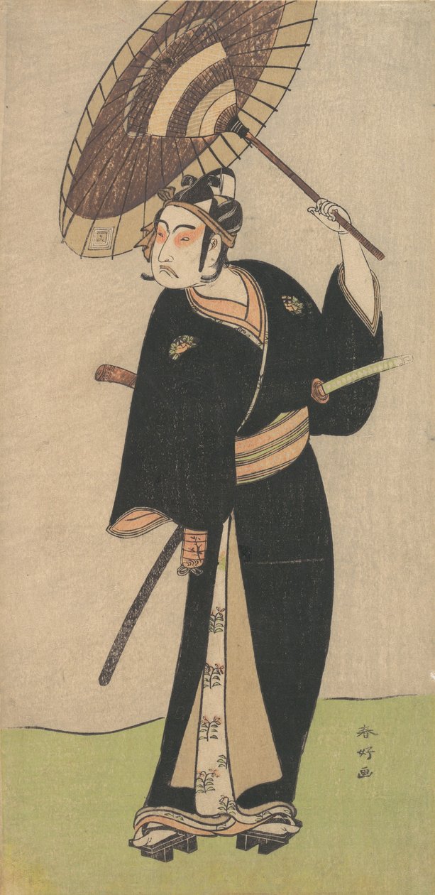 Den tredje Ichikawa Yaozo i rollen som Otokodate Sukeroku, 1784. af Katsukawa Shunko
