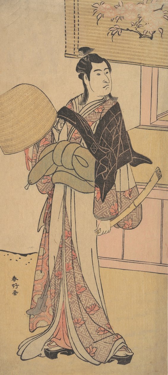 Den tredje Sawamura Sojuro i rollen som Shirai Gonpachi, 2. måned, af Katsukawa Shunko