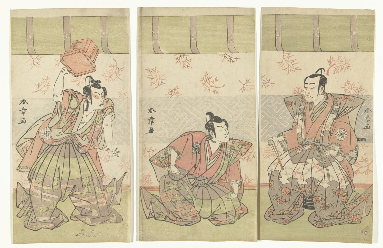 Skuespiller triptykon af Katsukawa Shunsho