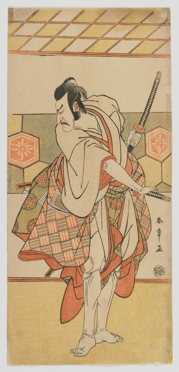 Kabuki ac og r Ichikawa Dan Juro V, Edo Perio d af Katsukawa Shunsho